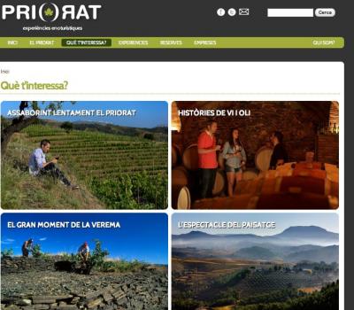 Imatge del portal de Priorat Enoturisme 